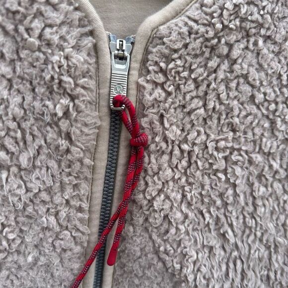 Lululemon Oh So Sherpa Full Zip Trench Size 10 - Picture 3 of 8